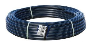 Irrigation Purposes*AUS Brand Vinidex POLY PIPE 25mmx50m Black With Blue Stripe 