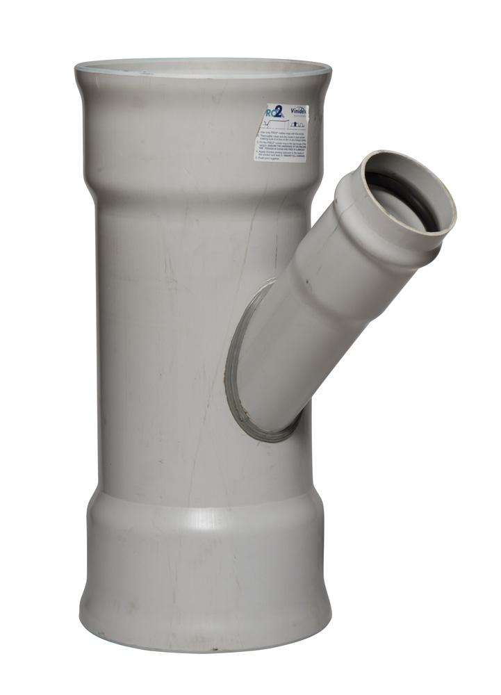 FLO 45 Junctions Adaptors to PVC DWV Vinidex Pty Ltd