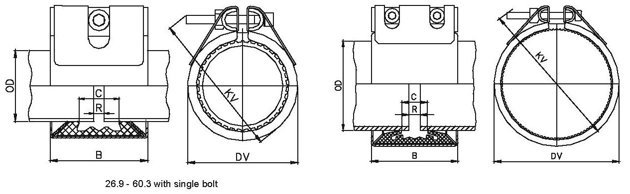 Giunto STRAUB GRIP-L Cod.20451 In NBR – Prodotto Svizzero